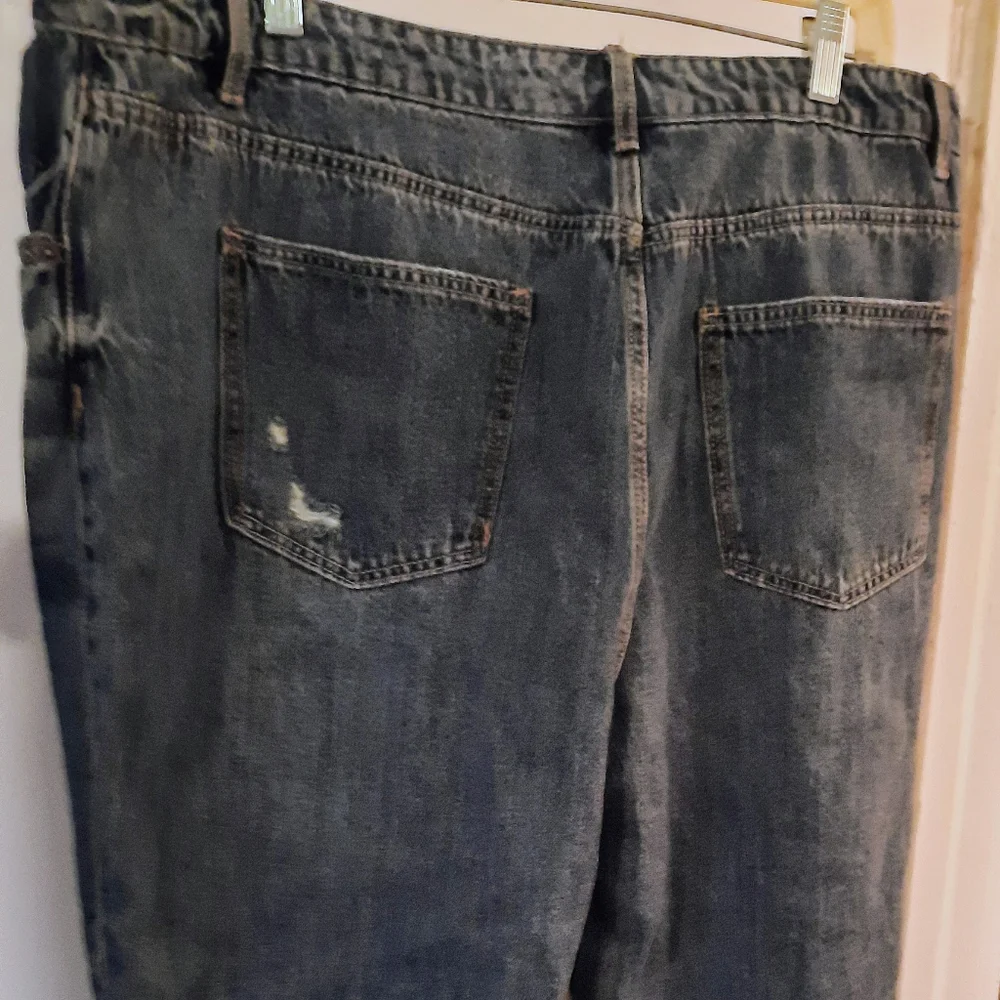 NOBO Distressed Super High Rise Slim Straight Crop Jeans 21